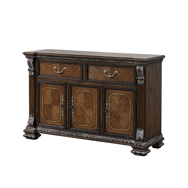 Furniture Of America Promenade Sideboard FM31002DB-SV Dark Brown Traditional - sofafair.com