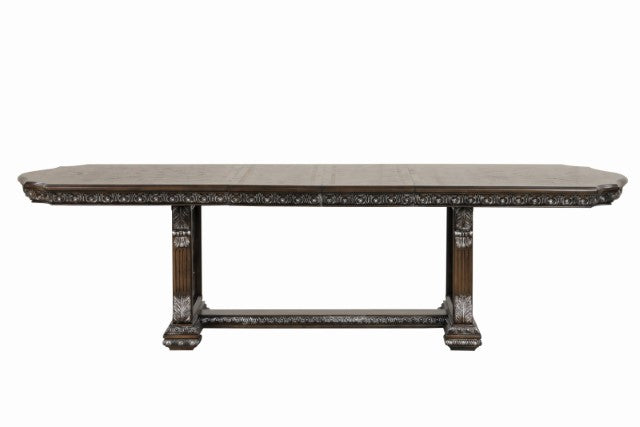 Furniture Of America Promenade Dining Table FM31002DB-T-TABLE Dark Brown Traditional - sofafair.com