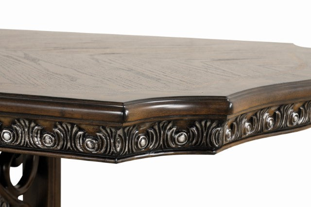 Furniture Of America Promenade Dining Table FM31002DB-T-TABLE Dark Brown Traditional - sofafair.com