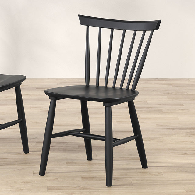 Furniture Of America Beale Dining Chair (2/CTN) FM3100BK-SC-2PK Black Mid-Century Modern - sofafair.com