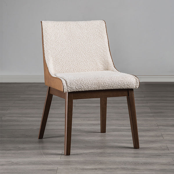 Furniture Of America Viken Side Chair (2/CTN) FM3213WN-SC-2PK Walnut/Beige Mid-Century Modern - sofafair.com