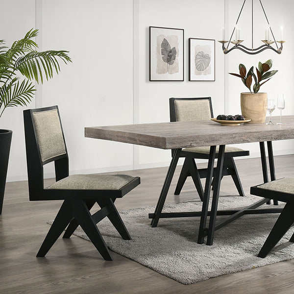 Furniture Of America Tottenham Table FM3222BK-T Black Contemporary - sofafair.com