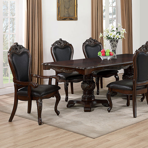 Furniture Of America Manzanita Dining Table FM3261CH-T Dark Cherry Traditional - sofafair.com