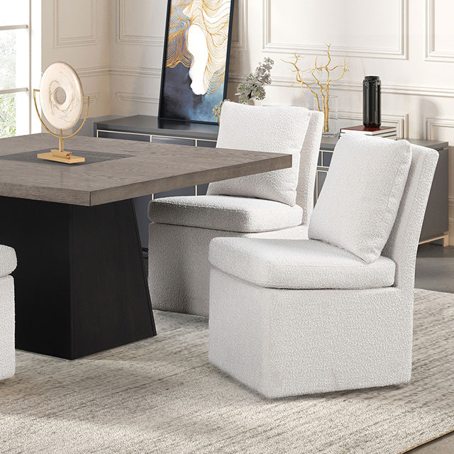 Furniture Of America Broager Square Table FM3331DB-ST-TABLE Rustic Oak/Dark Walnut Contemporary - sofafair.com