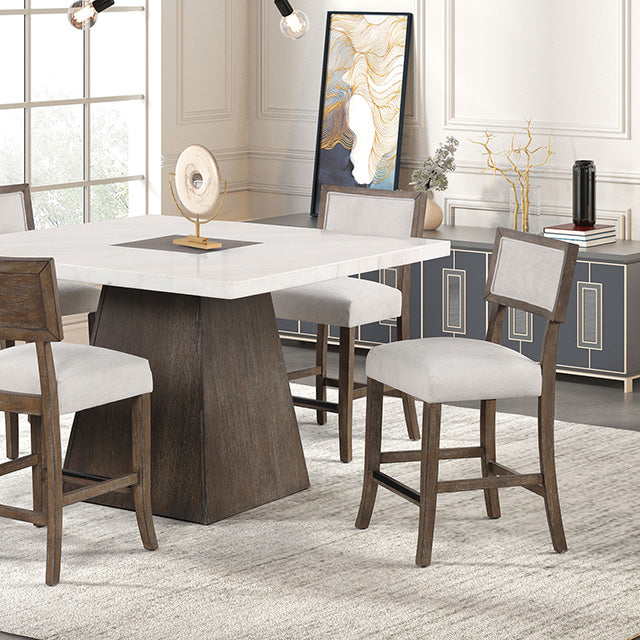Furniture Of America Grasten Counter Ht. Table FM3332DB-PT-TABLE Dark Walnut Contemporary - sofafair.com