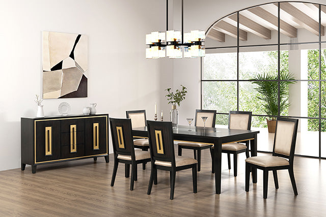 Furniture Of America Kenyada Dining Table FM3401ES-T Espresso Contemporary - sofafair.com