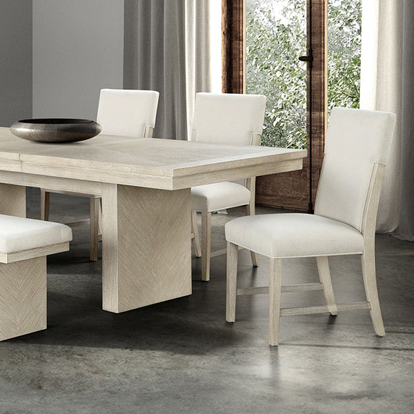 Furniture Of America Hagerman Dining Table FM3410NT-T-TABLE Natural Modern Farmhouse - sofafair.com