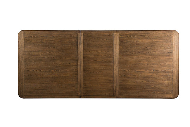 Furniture Of America Mandal Dining Table FM3421BR-T Chestnut Transitional - sofafair.com