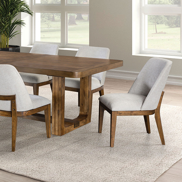 Furniture Of America Mandal Dining Table FM3421BR-T Chestnut Transitional - sofafair.com