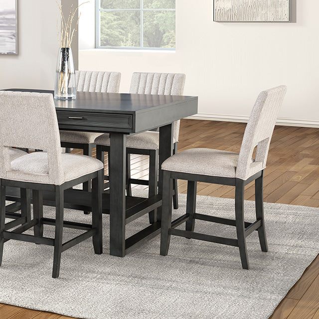 Furniture Of America Potton Counter Ht. Table FM3425GY-PT Gray Transitional - sofafair.com