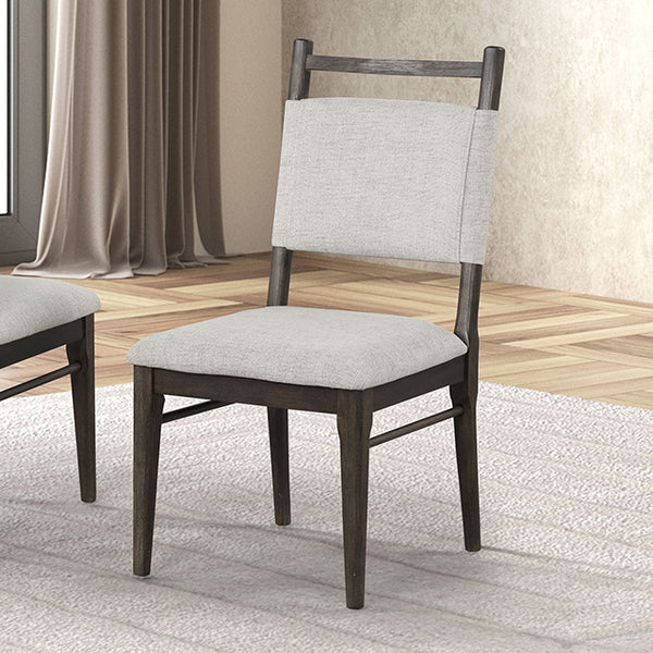 Furniture Of America Woolwich Side Chair (2/CTN) FM3433DW-SC-2PK Dark Walnut Modern - sofafair.com