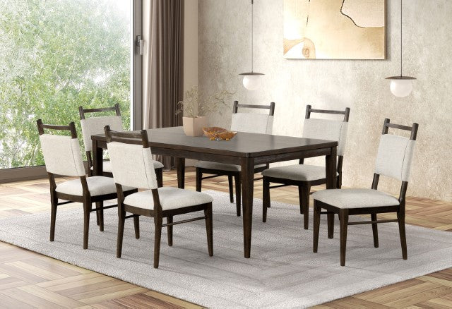 Furniture Of America Woolwich Dining Table FM3433DW-T Dark Walnut Modern - sofafair.com