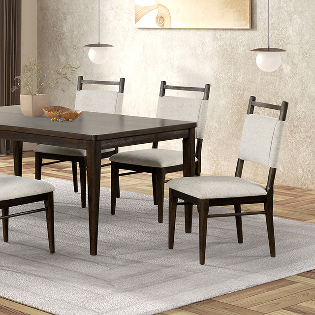 Furniture Of America Woolwich Dining Table FM3433DW-T Dark Walnut Modern - sofafair.com