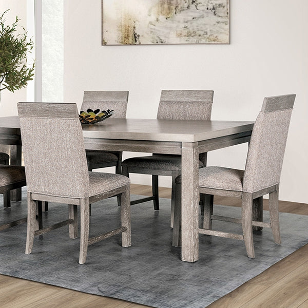 Furniture Of America Vestby Dining Table FM3597GY-T Gray Transitional - sofafair.com