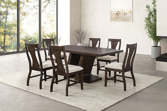 Furniture Of America Holsworthy Dining Table FM3600ES-T Espresso Contemporary - sofafair.com