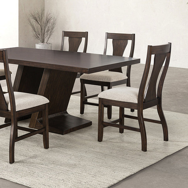 Furniture Of America Holsworthy Dining Table FM3600ES-T Espresso Contemporary - sofafair.com