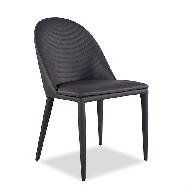 Furniture Of America Lenvik Side Chair (2/CTN) FM3700BK-SC-2PK Black/White Contemporary - sofafair.com