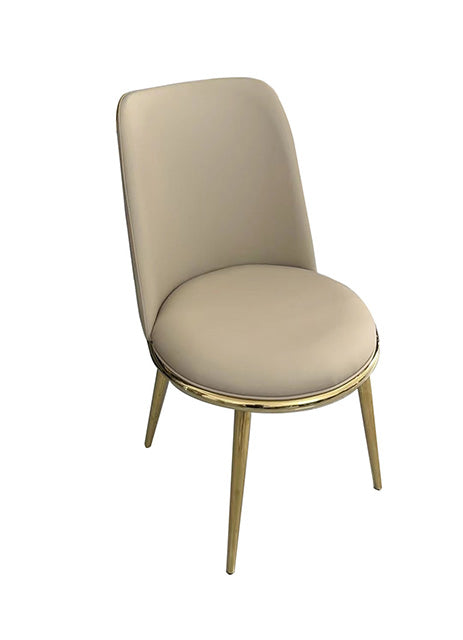 Furniture Of America Norelli Side Chair (2/CTN) FM3701GD-SC-2PK Gold/Taupe Contemporary - sofafair.com