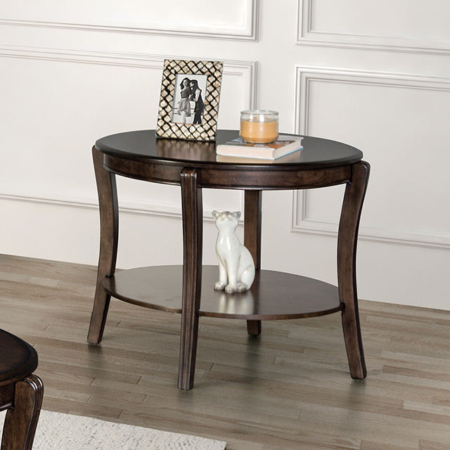 Furniture Of America Orkdal End Table FM40001BR-E Walnut Transitional - sofafair.com