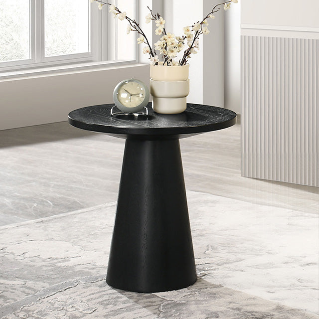 Furniture Of America Halewood End Table FM4222BK-E-PK Oak Contemporary - sofafair.com