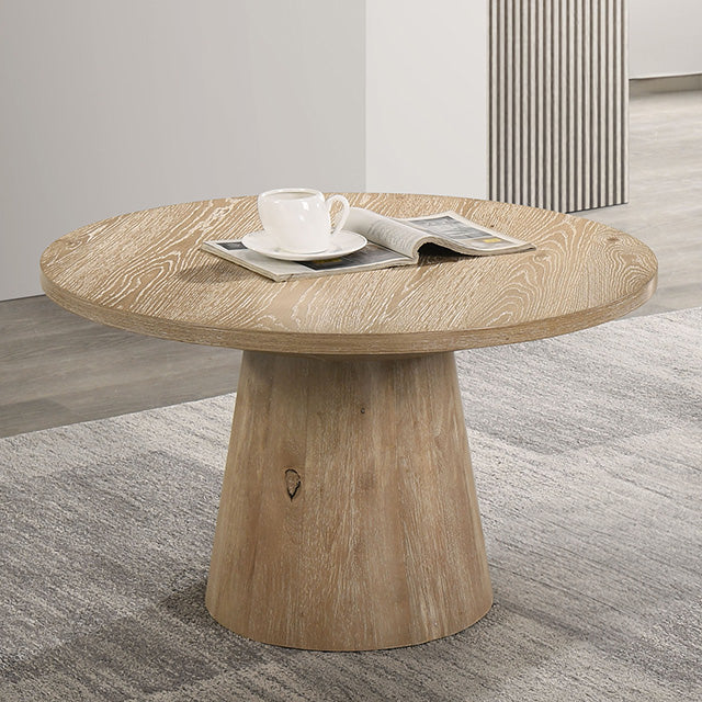 Furniture Of America Halewood Cocktail Table FM4222NT-C-PK Oak Contemporary - sofafair.com