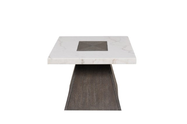 Furniture Of America Grasten Square Coffee Table FM4332DB-C-PK Dark Walnut/White Contemporary - sofafair.com