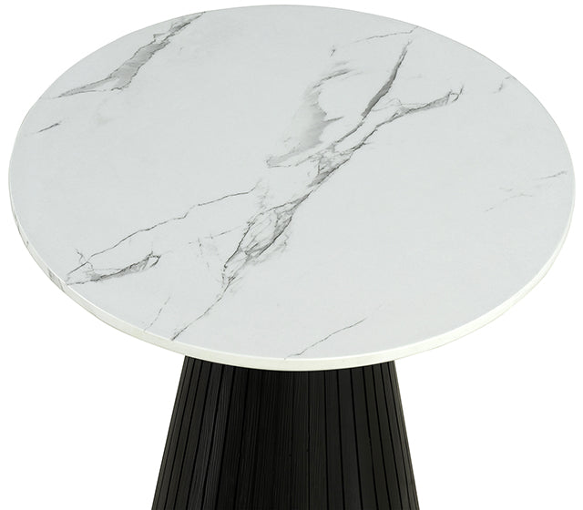 Furniture Of America Sindal Round End Table FM44004BK-ER-TABLE Black Contemporary - sofafair.com