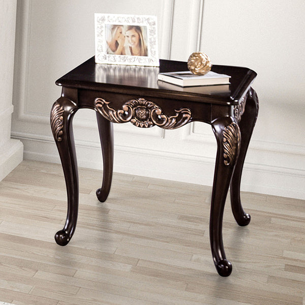 Furniture Of America Palencia End Table FM45005E Dark Cherry Traditional - sofafair.com