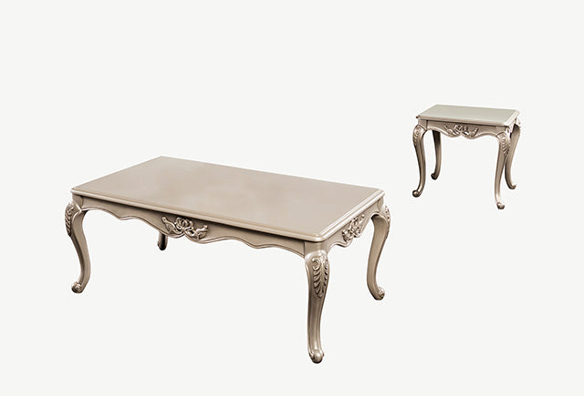 Furniture Of America Albacete Coffee Table FM45006CPN-C Champagne Traditional - sofafair.com