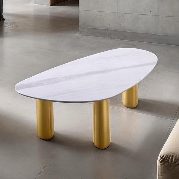 Furniture Of America Northwich Cooffe Table FM47005WH-C-TABLE White/Matte Gold Contemporary - sofafair.com