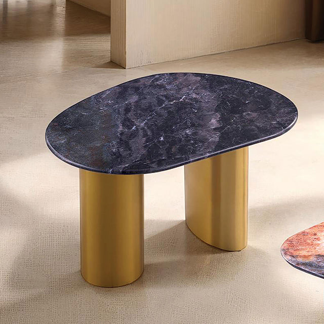 Furniture Of America Northwich End Table FM47006GY-E-TABLE Black/Gray/Matte Gold Contemporary - sofafair.com