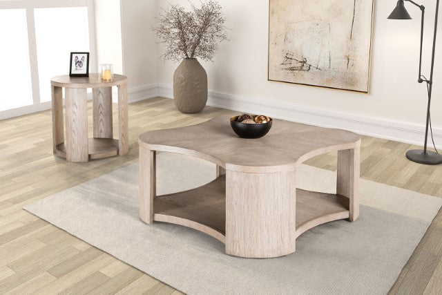Furniture Of America Conisbrough Cocktail Table FM49004AK-C Oak Modern - sofafair.com