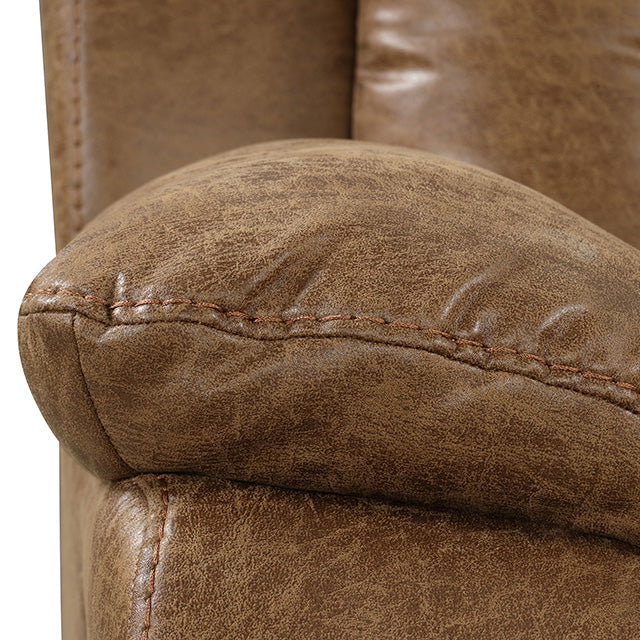 Furniture Of America Ezekius Manual Sectional FM6011BR-M-SECT Brown Transitional - sofafair.com