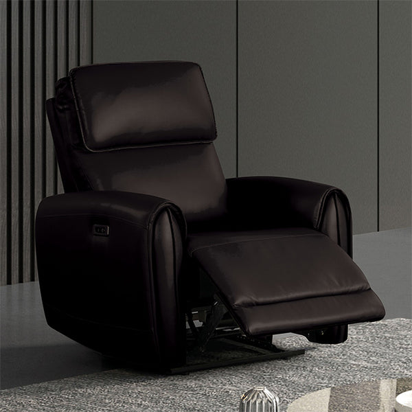 Furniture Of America Schlieren Power Recliner FM6012BK-CH-PM Black Contemporary - sofafair.com