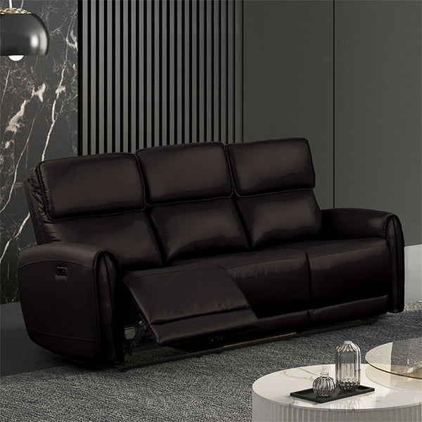 Furniture Of America Schlieren Power Sofa FM6012BK-SF-PM Black Contemporary - sofafair.com