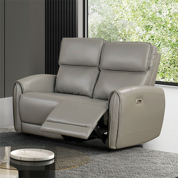 Furniture Of America Schlieren Power Loveseat FM6012GY-LV-PM Gray Contemporary - sofafair.com