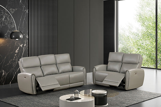 Furniture Of America Schlieren Power Sofa FM6012GY-SF-PM Gray Contemporary - sofafair.com