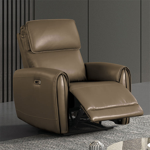 Furniture Of America Schlieren Power Recliner FM6012LB-CH-PM Light Brown Contemporary - sofafair.com