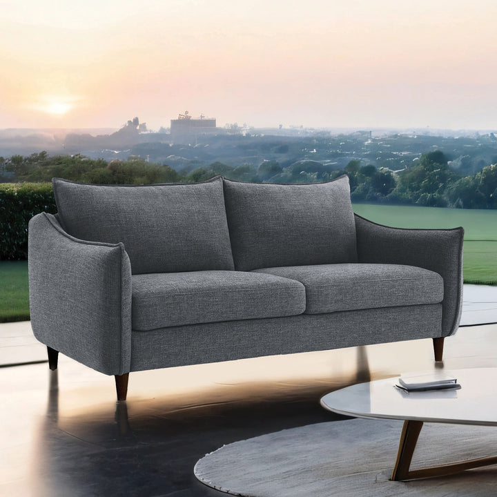 Furniture Of America Vermon Loveseat FM61004GY-LV Gray Contemporary - sofafair.com