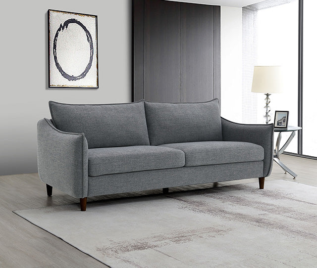 Furniture Of America Vermon Sofa FM61004GY-SF Gray Contemporary - sofafair.com