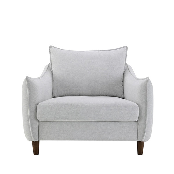 Furniture Of America Vermon Chair FM61004LG-CH Light Gray Contemporary - sofafair.com