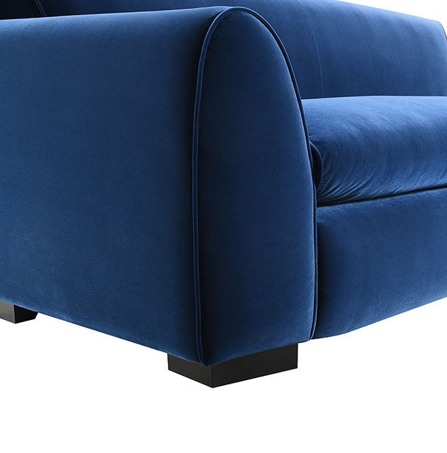 Furniture Of America Severo Sofa FM61005BL-SF Royal Blue Contemporary - sofafair.com