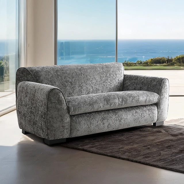 Furniture Of America Severo Loveseat FM61005GY-LV Light Gray Contemporary - sofafair.com