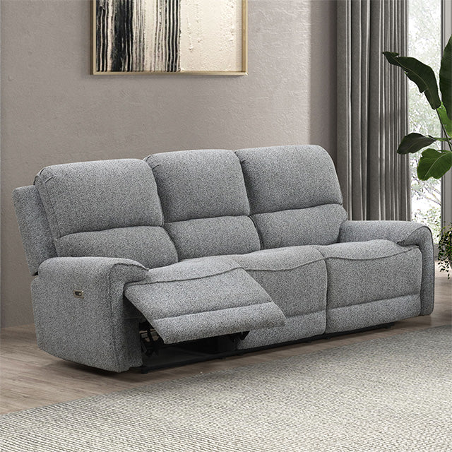 Furniture Of America Morcote Power Sofa FM62001GY-SF-PM Gray Contemporary - sofafair.com