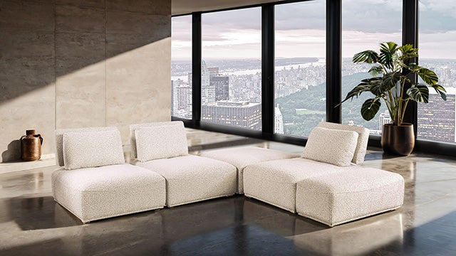 Furniture Of America Stavanger L-Sectional FM63001BG-F Beige Contemporary - sofafair.com