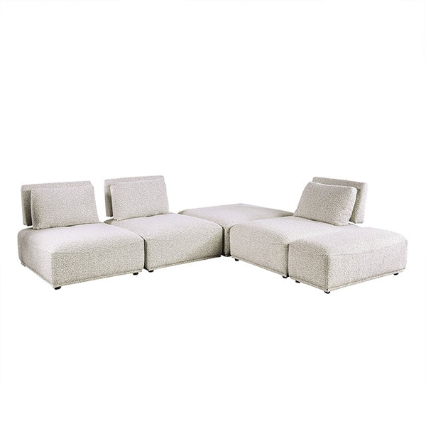 Furniture Of America Stavanger L-Sectional FM63001LG-F Light Gray Contemporary - sofafair.com