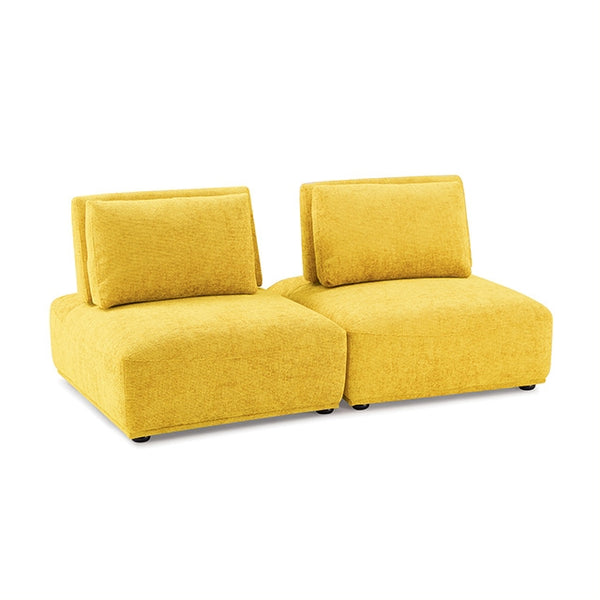 Furniture Of America Stavanger 2-Seater FM63001YL-B Yellow Contemporary - sofafair.com