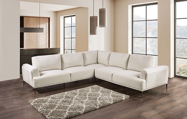 Furniture Of America Gladbach Large L-Sectional FM63007BGL Beige Contemporary - sofafair.com