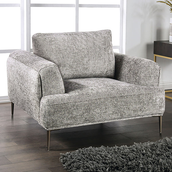 Furniture Of America Gladbach Chair FM63007GY-CH Gray Contemporary - sofafair.com