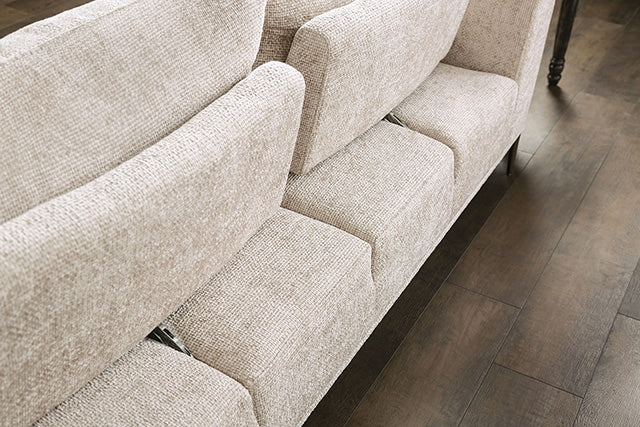 Furniture Of America Gladbach Large L-Sectional FM63007LBL Light Brown Contemporary - sofafair.com